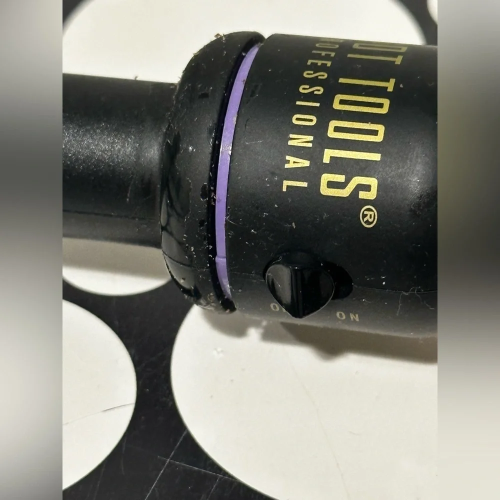 Gold and Black Curling Iron